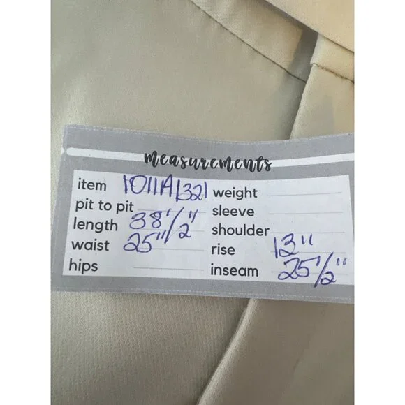 NWOT ZARA XS High-Waist Trousers With Wide Belt Neutral Cream High Rise - Picture 16 of 16